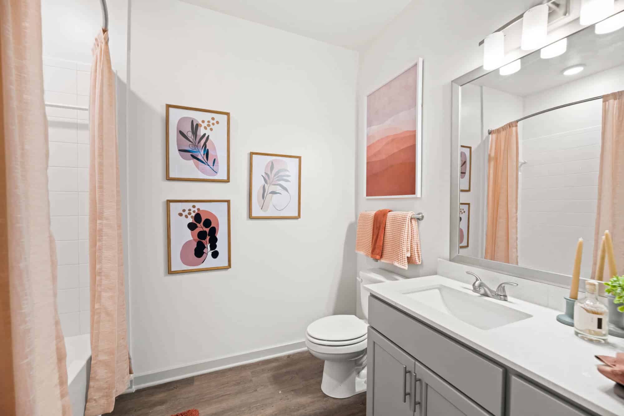 nova knoxville off campus apartments near the university of tennessee knoxville private bathrooms granite countertops faux wood flooring